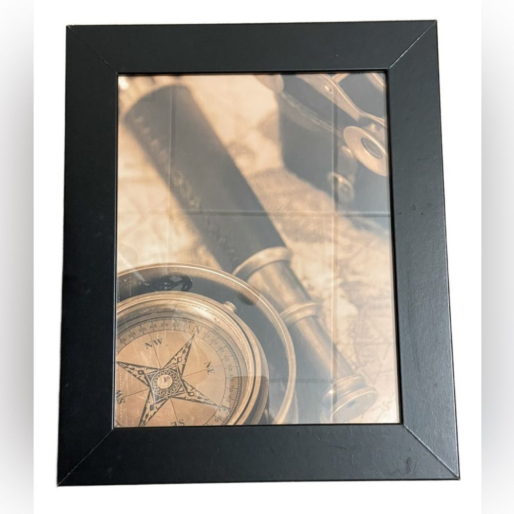 Vintage Inspired Nautical Print in Black Wooden Framed (17.5x14.5) - Picture 14 of 14